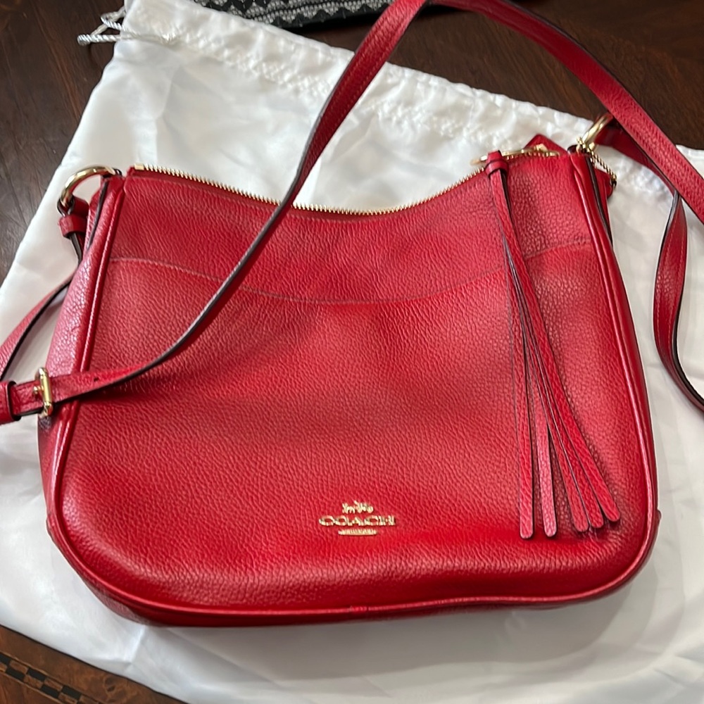 •Red Coach Crossbody